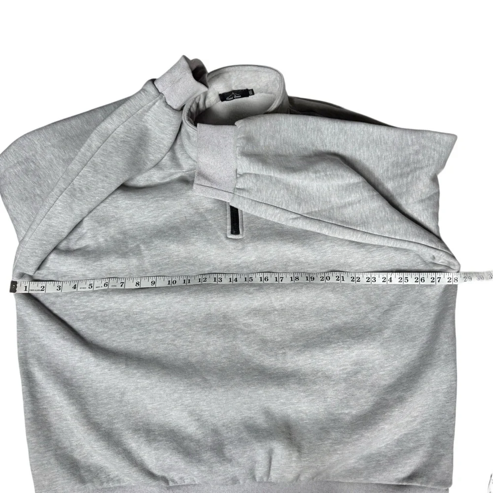 Trendy Queen Classic Neutral Basic Cotton Men's Stylish Gray Zip-Up Sweatshirt